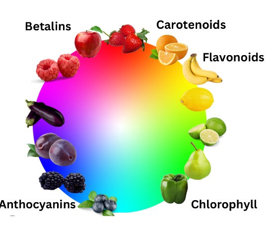عوامل موثر در رنگ میوه ها